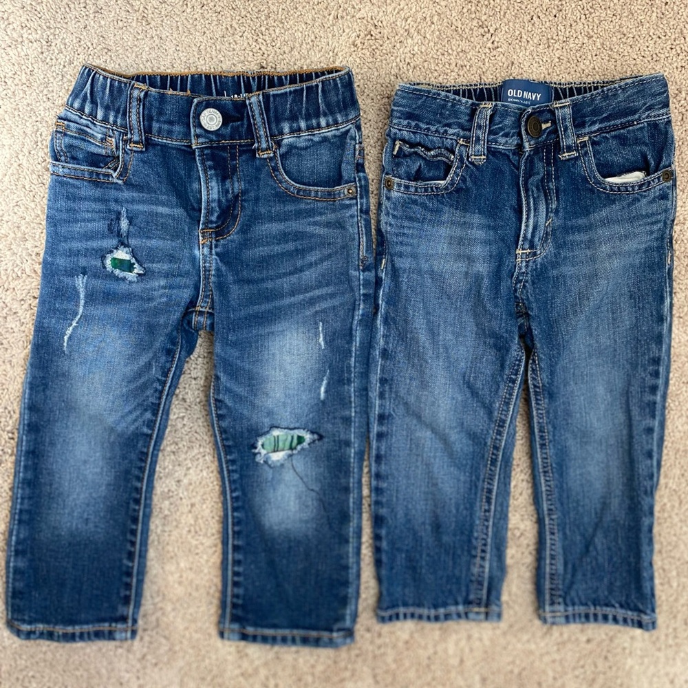 Baby Gap & Old Navy Jeans, 18-24 months